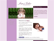 Tablet Screenshot of jorjascakes.co.za